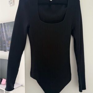 Abercrombie & Fitch Black Square Neck Bodysuit